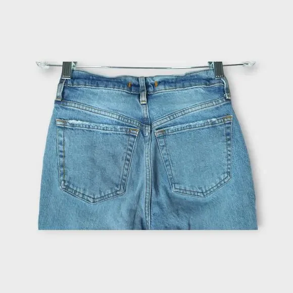 Womens WE THE FREE Distress Light Wash Jeans  Button Fly Size 25 - Picture 8 of 8